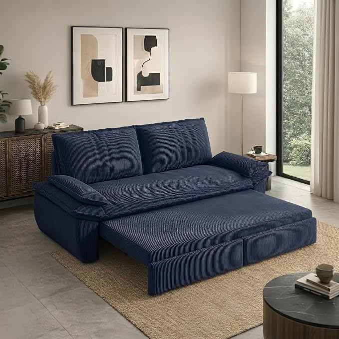 73.2" Sofa Bed Queen, 3-in-1 Pull Out Sofa Bed by Outdoorchairs