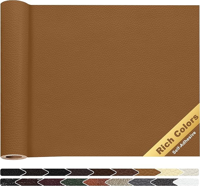KING MOUNTAIN Leather Repair Patch, 16 x 60 Inches self Adhesive Leather Repair by ForABetterHomeLife