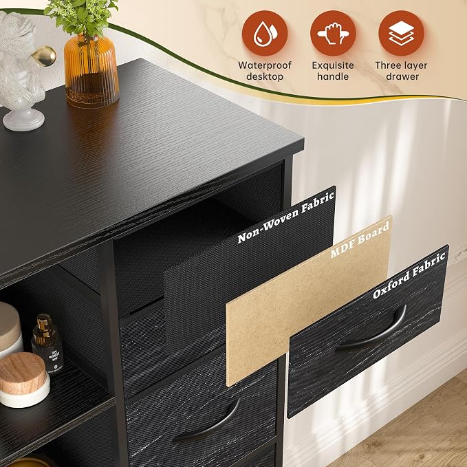 EnHomee 51" H Dresser with 15 Drawers Dresser - Image 7