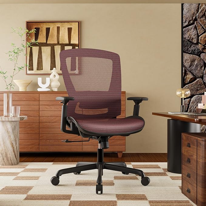 ELABEST Mesh Office Chair, Ergonomic Computer Desk Chair, Sturdy Task Chair- - Image 2