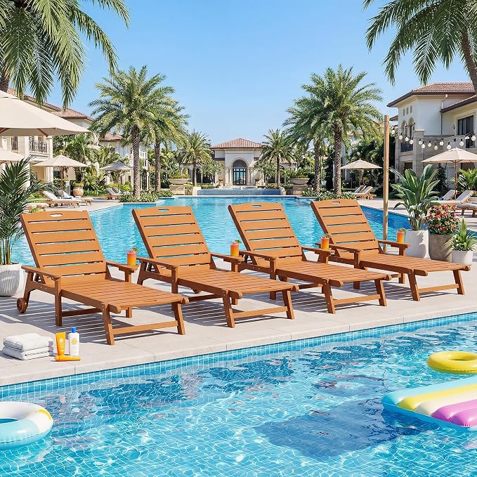 Outdoor Lounge Chair Set of 4 - Image 2