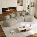 134" Oversized Sectional Sofa for Living Room, Modern Luxury Plush Chenille by DAMAIFROMFURNITURE
