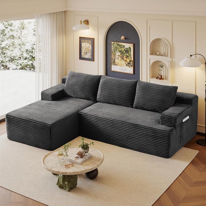 96" Sectional Couches for Living Room Cloud Couch Sofa by AWarmHomeForYou