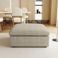 JACH Storage Ottoman for Living Room, Cushion Cover Removable, Minimalist by JACH