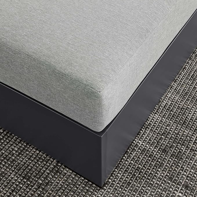 Modway Tahoe Aluminum Ottoman Gray - Image 8