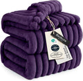 Bedsure GentleSoft Purple Fleece Blanket by BEDSURE