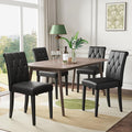 Welzona Upholstered Dining Chairs Set of 4, Button Tufted Parsons Dining Chair by WelzonaDirect