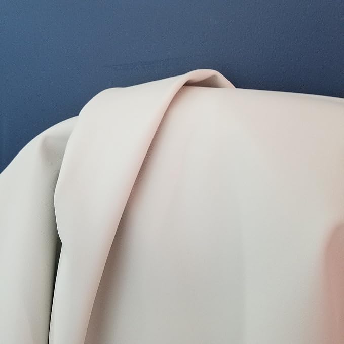 White Soft Faux Vegan PU {Peta Approved Vegan} Leather by The Yard Synthetic - Image 3