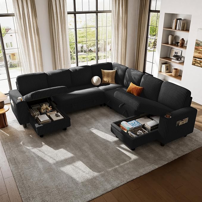 LINSY HOME Sectional Sleeper Sofa by LINSYHOME
