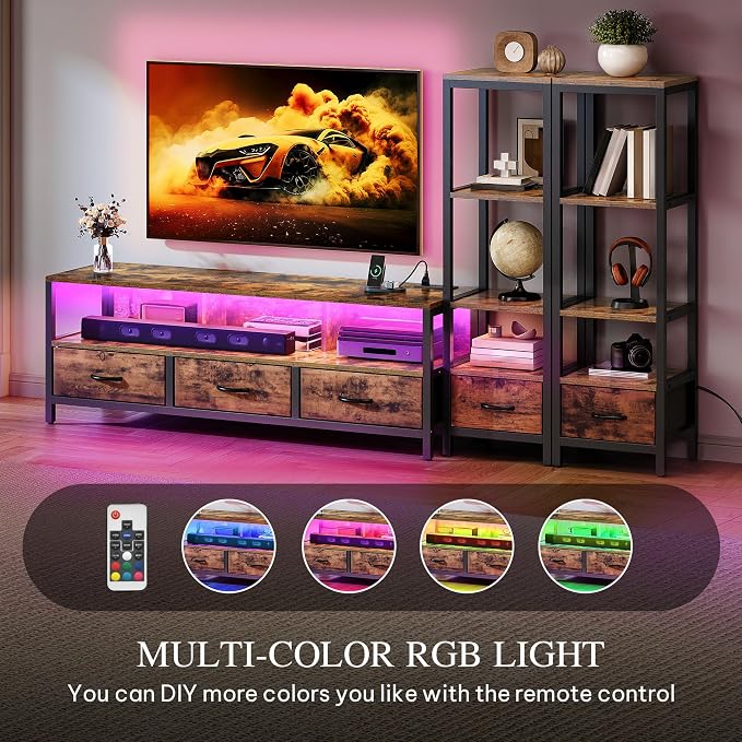 YITAHOME TV Stands for 65 inch TV Entertainment Center - Image 6