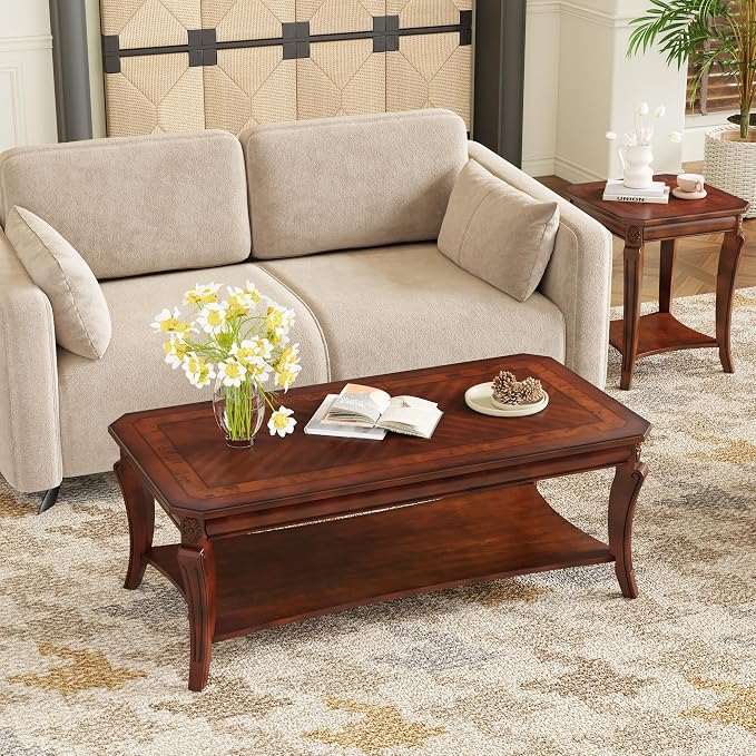 LEEMTORIG Vintage Wood Coffee Table by LEEMTORIG