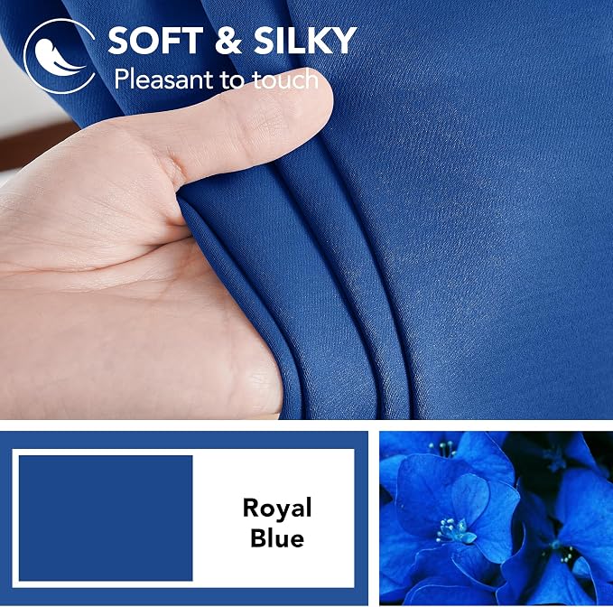 Deconovo Rod Pocket and Back Tab Blackout Curtains - Image 7