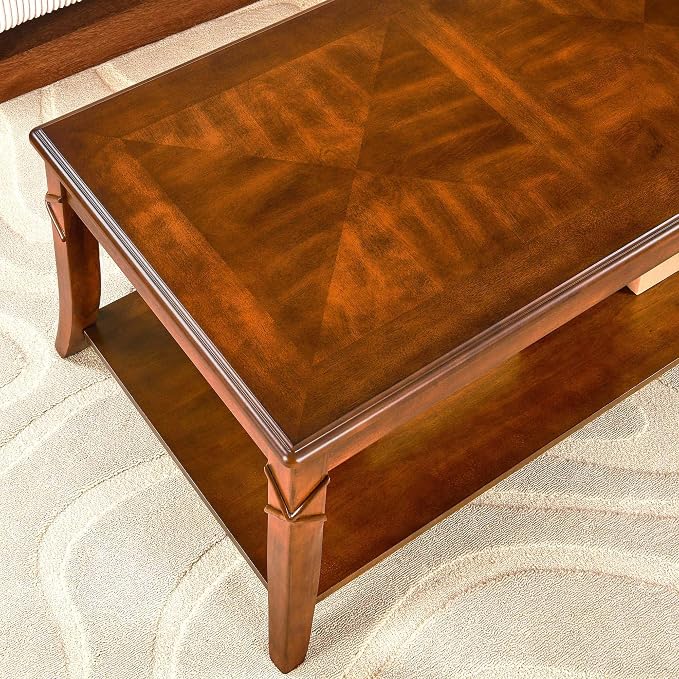 PADMA HOUSE Solid Wood Coffee Table - Image 6