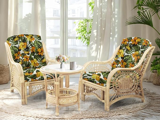 Malibu Lounge Living Accent Armchair Natural Rattan Wicker Handmade Design - Image 6