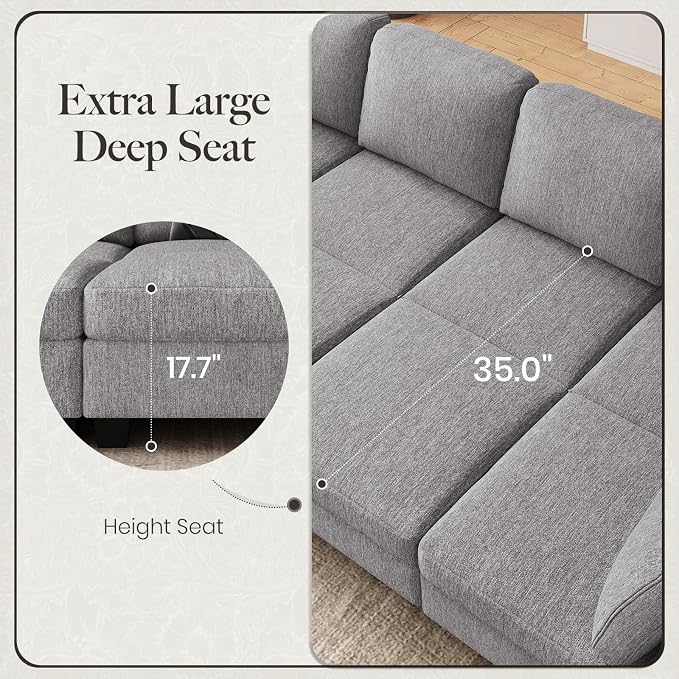 Belffin 86.2" Sectional Sleeper Sofa Bed - Image 6