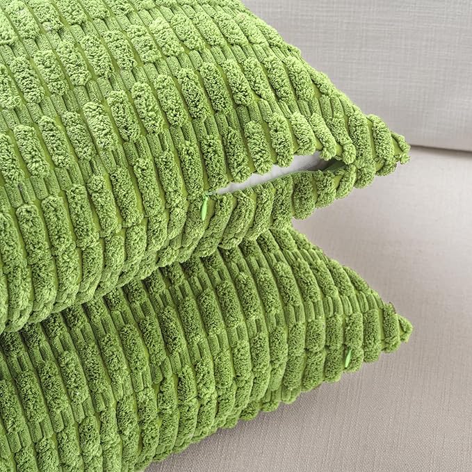 Fancy Homi 4 Packs Boho Lime Green Decorative Throw Pillow Covers 20x20 Inch - Image 3