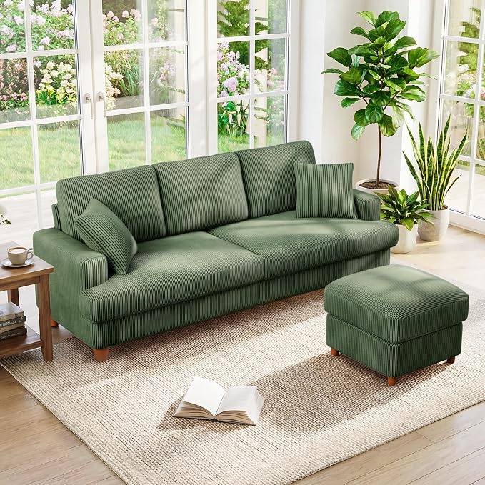Kidirect 87in L Shaped Couch, Modular Sofa No Tool Assembly, Comfy Sectional by Kidirect