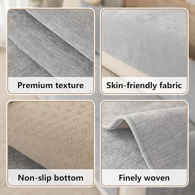 Premium Chenille Sofa Cushion Covers，Upgraded Anti-Slip Sectional Couch - Image 7