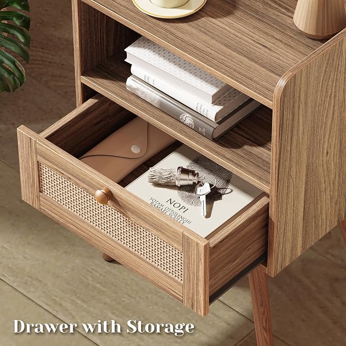 SUPERJARE Nightstands Set of 2, Night Stands - Image 5