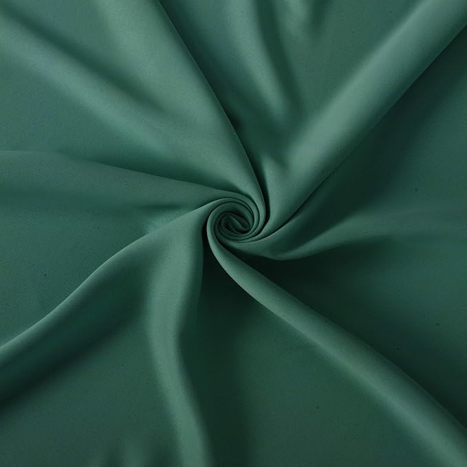 LEMOMO Dark Green Bedroom Blackout Curtains/52 x 63 Inch Long/Set of 2 Curtain - Image 5