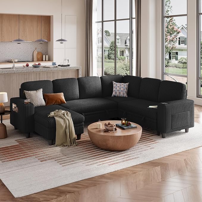 LINSY HOME Sectional Sleeper Sofa - Image 5