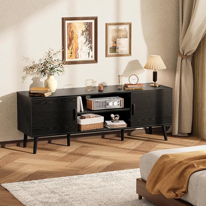 SUPERJARE TV Stand for 55 Inch TV, Entertainment Center - Image 8