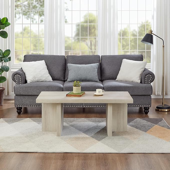 Roundhill Furniture Mchome 3-Piece Coffee Table Set, Coffee Table and Two End - Image 7