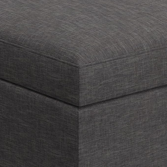 SIMPLIHOME Owen Coffee Table Storage Ottoman - Image 9