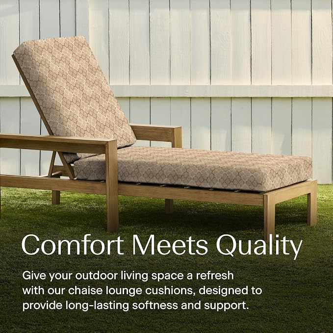 Honeycomb Outdoor Chaise Lounge Cushion - Image 3