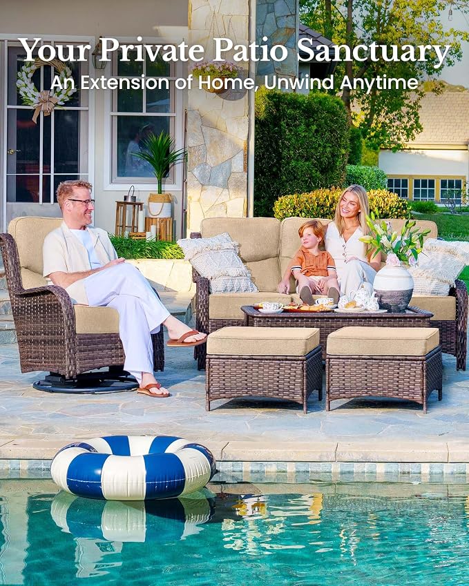 HILLGA 7-Piece Luxury Patio Furniture Set - Image 3