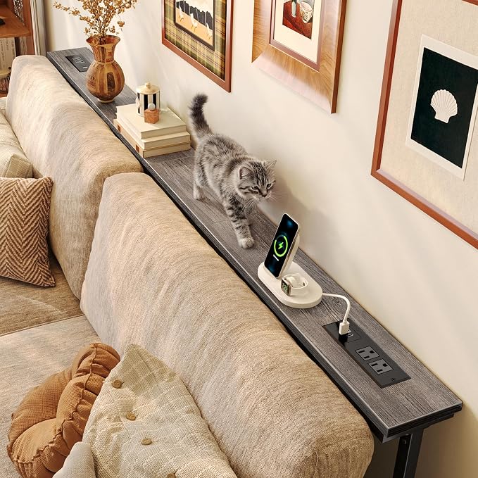Huuger 78.7 Inch Behind Couch Table - Image 3