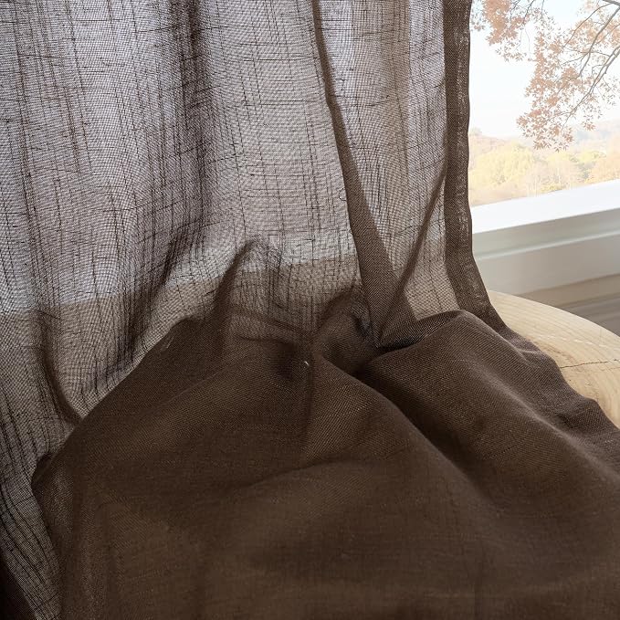 BGment 96 Inches Long Linen Curtains - Image 7
