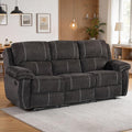 Betsy Furniture Modern Fabric Recliner Sofa Set, Loveseat w/Console, Recliner by BetsyFurniture