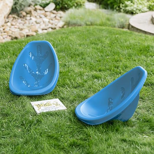 ECR4Kids Plastic Leaf Scoop Floor Rocker Seat, Classroom Furniture, Peacock Blue - Image 9