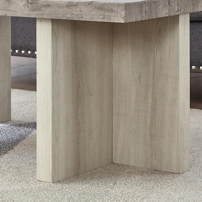 Roundhill Furniture Mchome 3-Piece Coffee Table Set, Coffee Table and Two End - Image 6