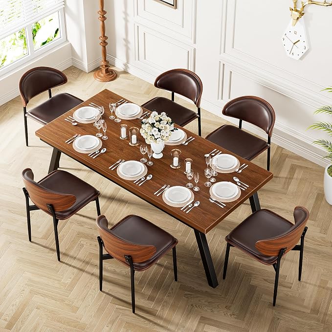 YaFiti Dining Chairs Set of 2, Dining Room and Kitchen Chairs, Mid Century - Image 6
