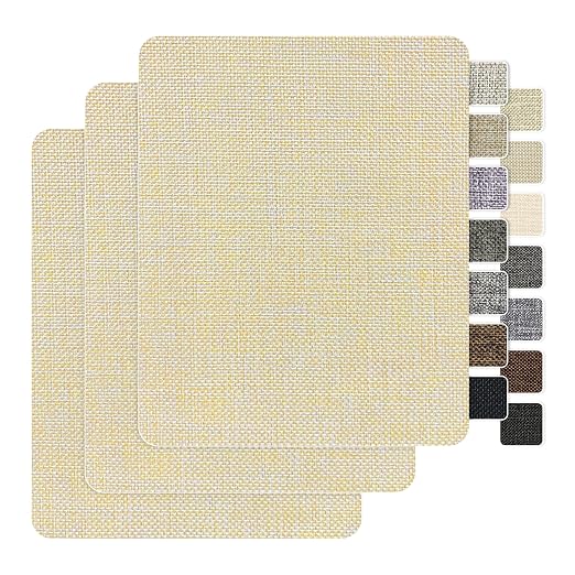 BESEZX Linen Fabric Repair Patch，3 PCS 9 * 11 Inch Self-Adhesive Couch Fabric by Besezx