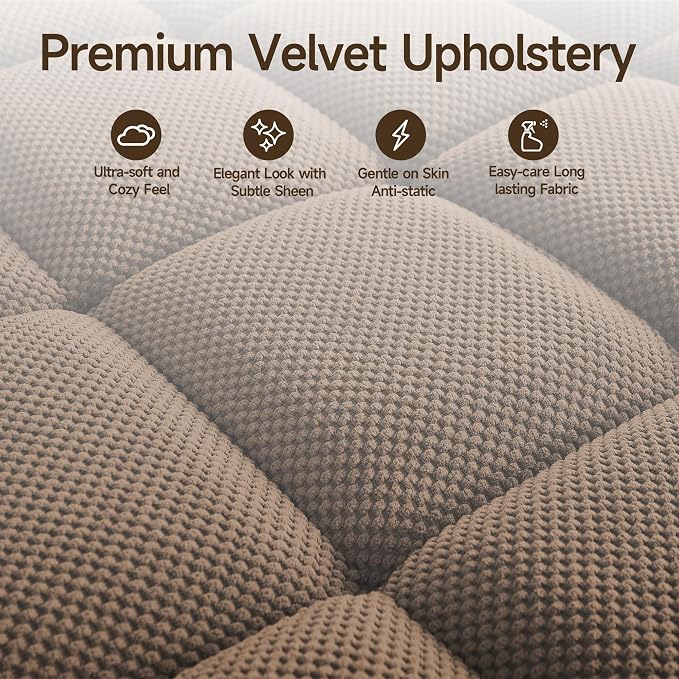 oaaktu Single Modern Comfy Upholstered Chaise Lounge Sofa Chair - Image 7