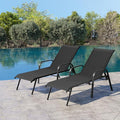 Crestlive Products Outdoor Chaise Lounge Chair, 5-Position Pool Lounge Chairs by CrestliveProducts