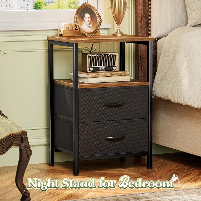 Huuger Night Stand Set of 2, Nightstand - Image 4