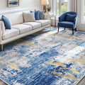Washable Area Rugs 5'x8' Non-Slip Modern Abstract Soft by RELEANY