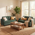 YOUDENOVA 2 Piece Set Comfy Sofa Couch, Loveseat Sofa * 2 by YOUDENOVA