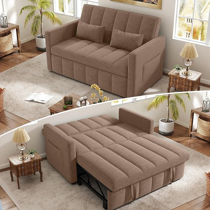 Nebuaegis Sleeper Sofa Bed, 3-in-1 Convertible Pull Out Couch - Image 4