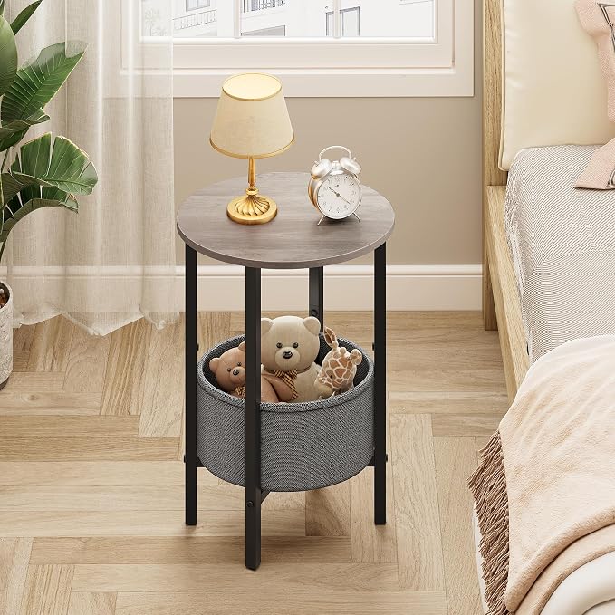 Vagusicc Round Side Table End Table - Image 7