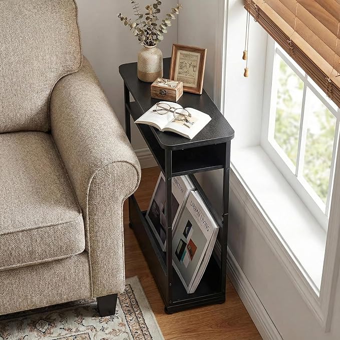 Narrow Side Table, 3-Tier Slim End Table - Image 9