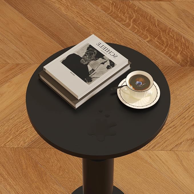 LAATOOREE Small Round Side Table, Accent Drink Coffee Table, Pedestal End Table - Image 7