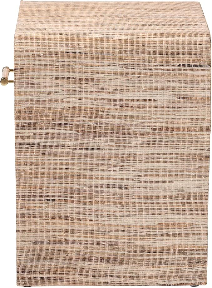 Bali & pari Callan Bohemian Woven Natural Grasscloth 1-Drawer Nightstand - Image 6
