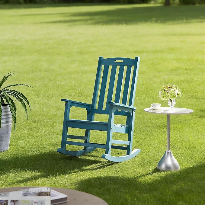 Psilvam Oversized Outdoor Rocking Chair, - Image 2