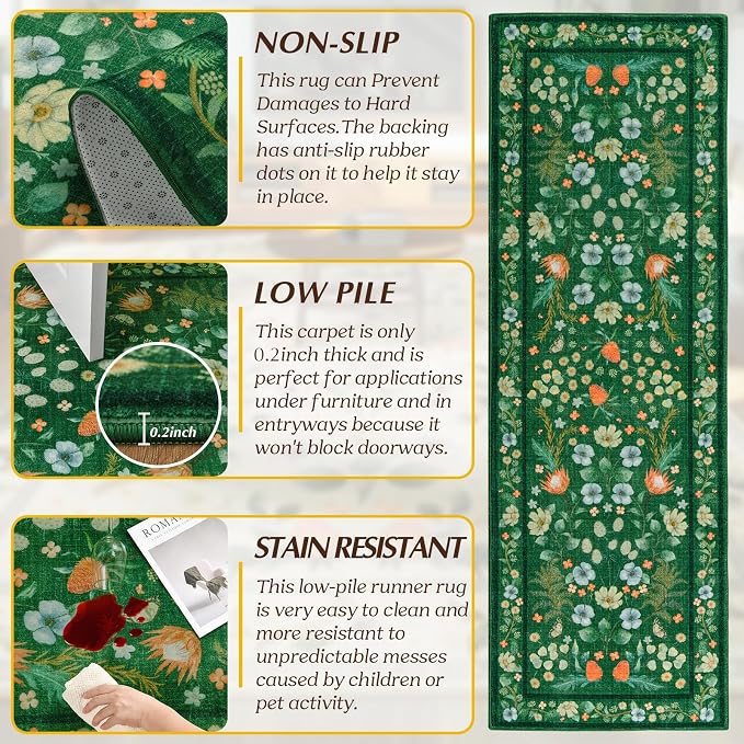 Runner Rug, 2x6 Runner Rugs Non Slip Washable - Image 4