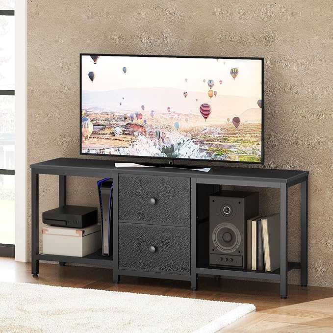 YATINEY TV Stand for TVs up to 55", Entertainment Center - Image 3